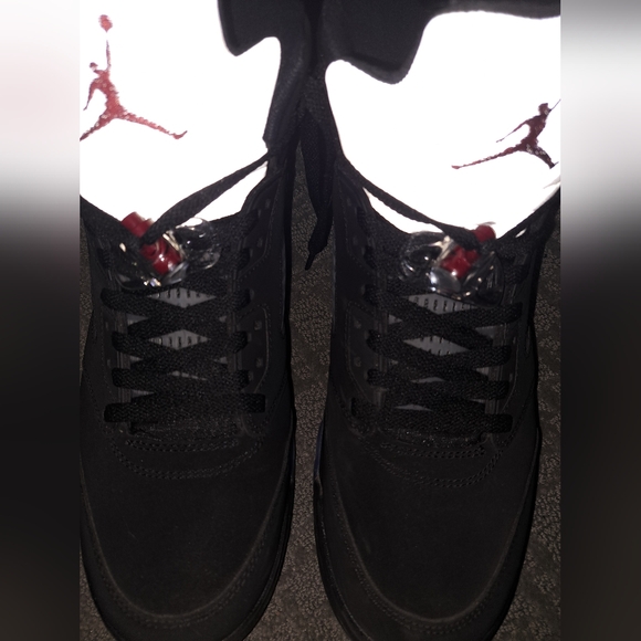 Jordan 5 Black Metallic Sneakers Men's Size 13 - Picture 2 of 12
